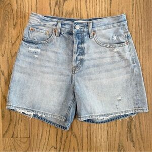 Pistola Women's Light Blue Denim Button Fly Shorts Size 25